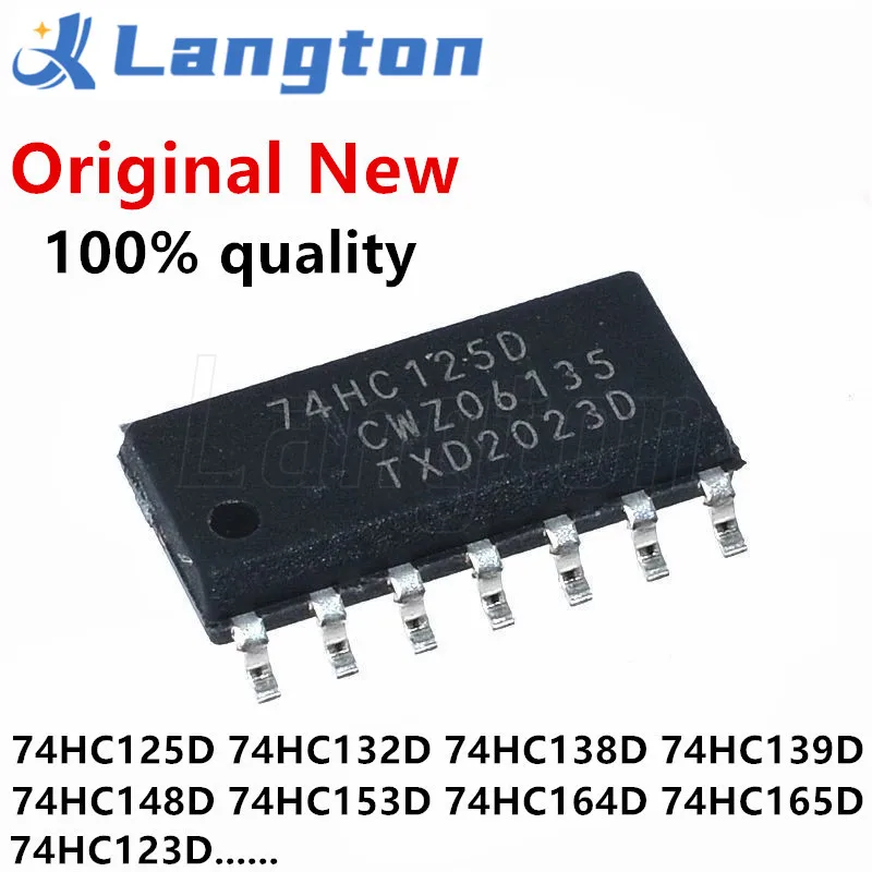 74HC125D SN74HC125DR SOP-14 74HC132D 74HC138D 74HC139D 74HC148D 74HC153D 74HC164D 74HC165D 74HC164 74HC123D 74HC126D, 10 шт.