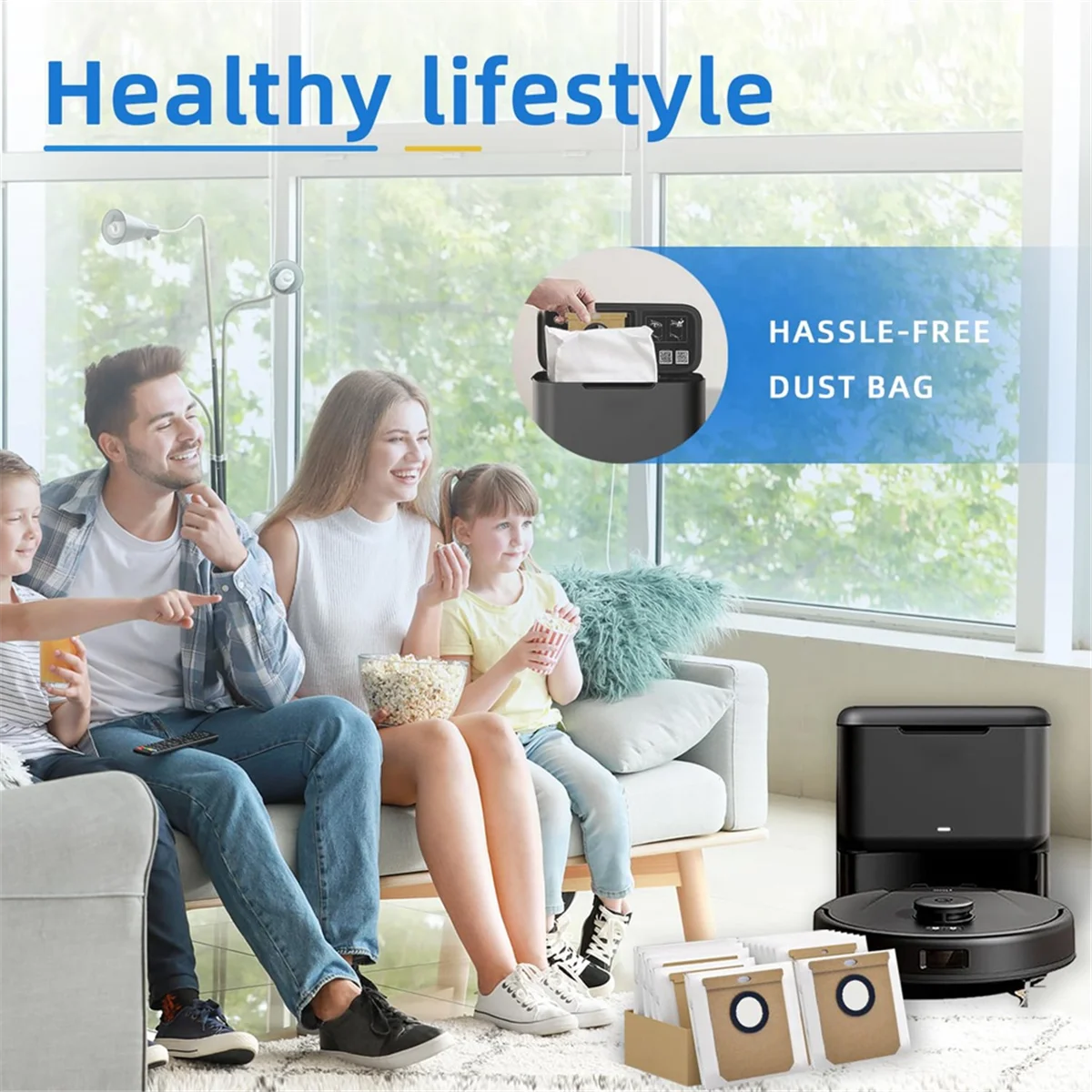 12 упаковок мешков для пыли пылесоса Eufy L50 SES L60 самоопорожняющаяся док-станция Conga