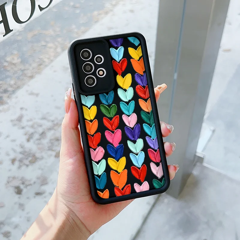 Чехол для телефона с милым мультяшным сердечком Vivo V40 SE V21 5G 11 V30 Pro Y72 Y03 Y70 Y36 Y28 X100 X80