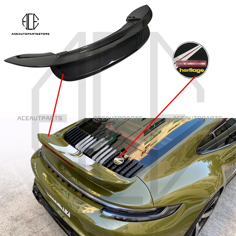 Для Porsche 911 992 сухой спойлер из углеродного волокна SC стильный задний хвостовой