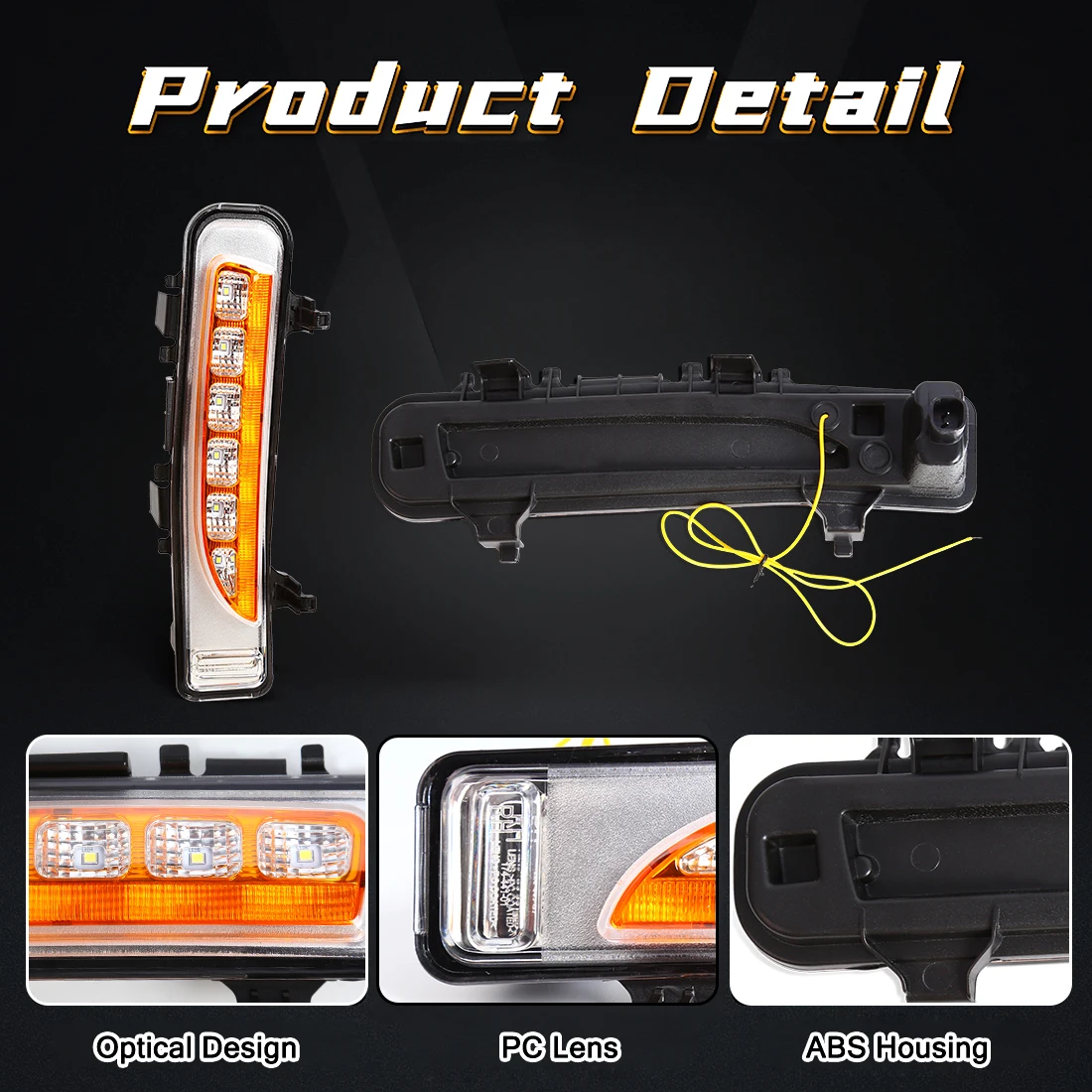 _ Дневные ходовые огни для Ford Edge 2009 2010 2011 2012 2013 2014 DRL динамический сигнал поворота