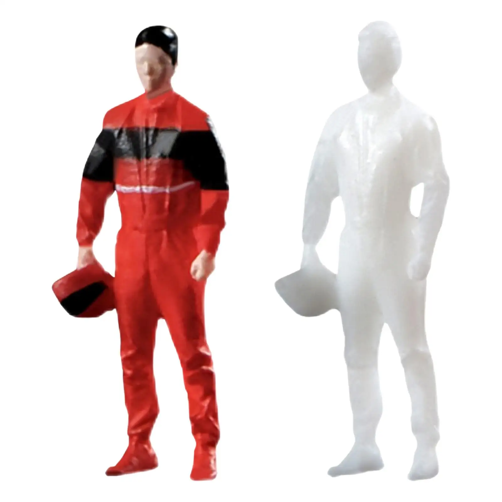 

1/64 фигурки гоночных водителей, куклы для самостоятельной сборки, миниатюры, настольное украшение