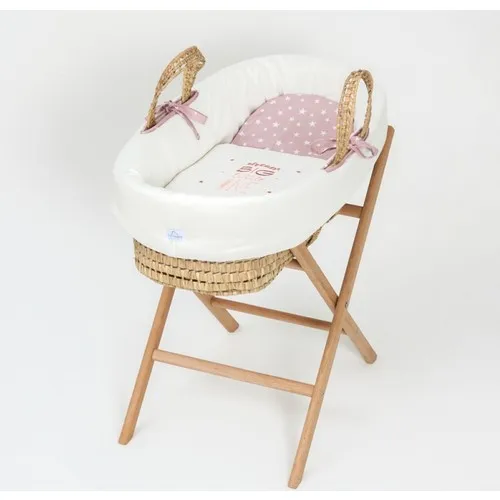 Crib Wood Straw Organic Basket bed pillow Pique case cotton fabric 2022 new natural child images - 6