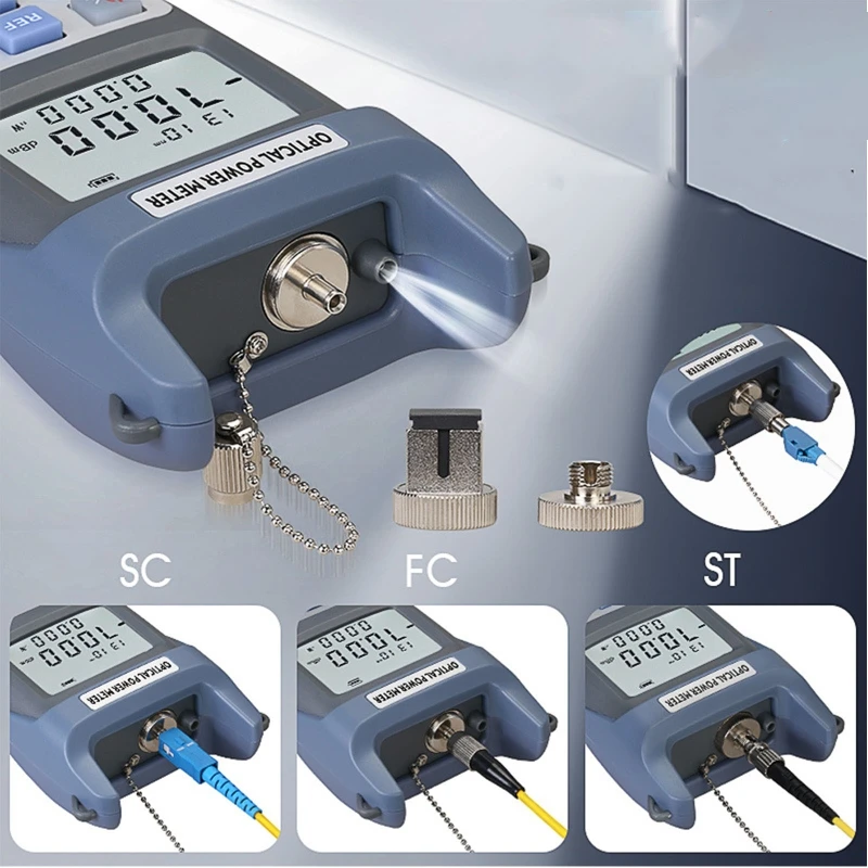 Tester for Fiber Cable Testing FC/SC/ST Universal Interface Optic Power Meter