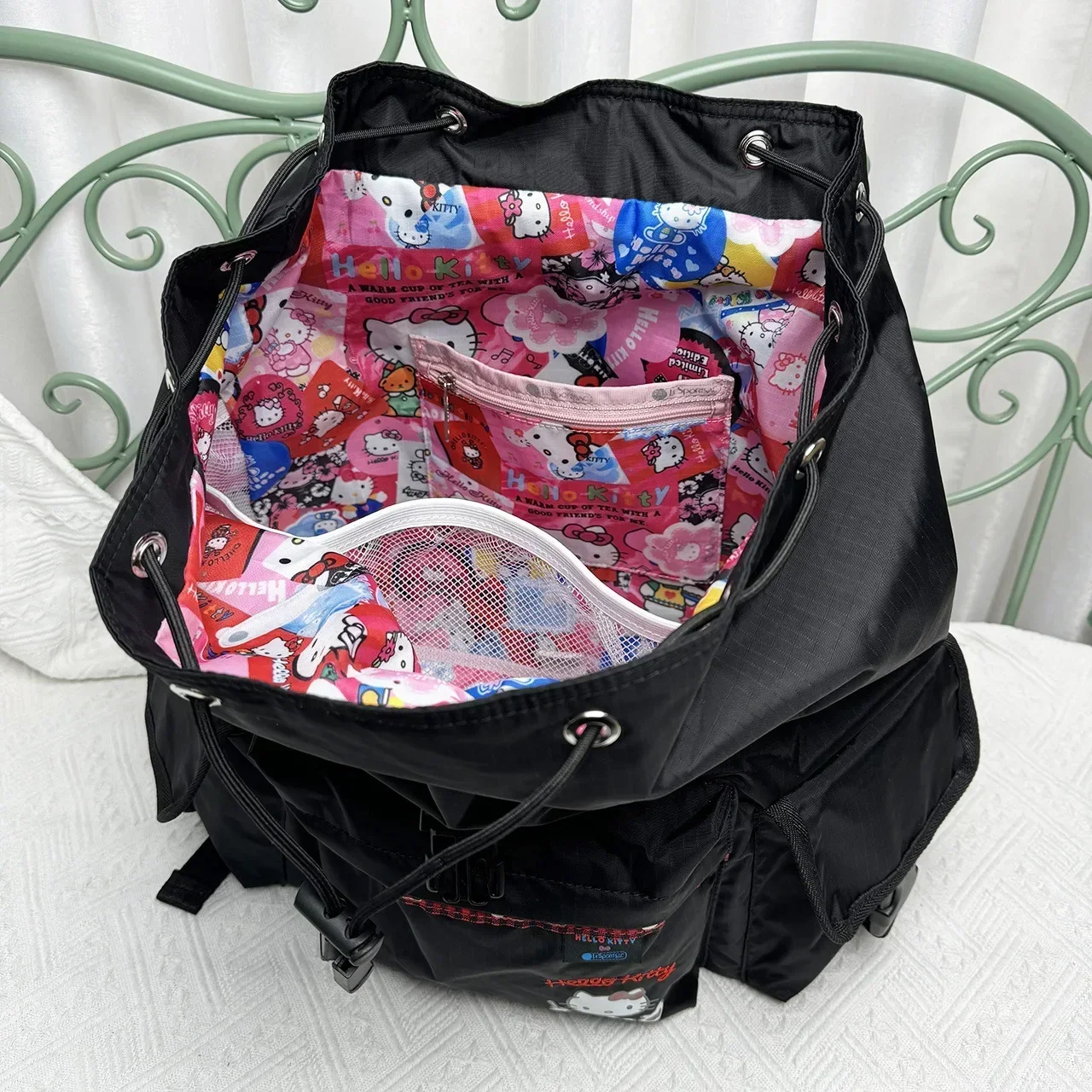 Рюкзак Lesportsacs Hello Kitty 7839 школьный рюкзак с рисунком Снупи дорожная сумка для