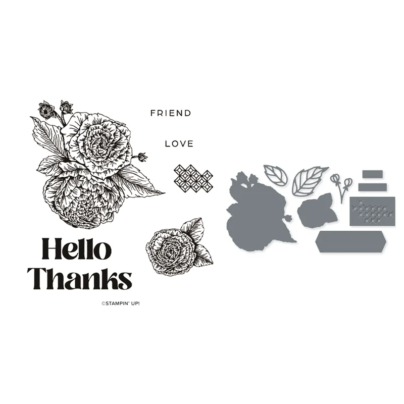 Ароматные цветы Love dello-April 2023 мини-каталог вырубные штампы прозрачный штамп рамка