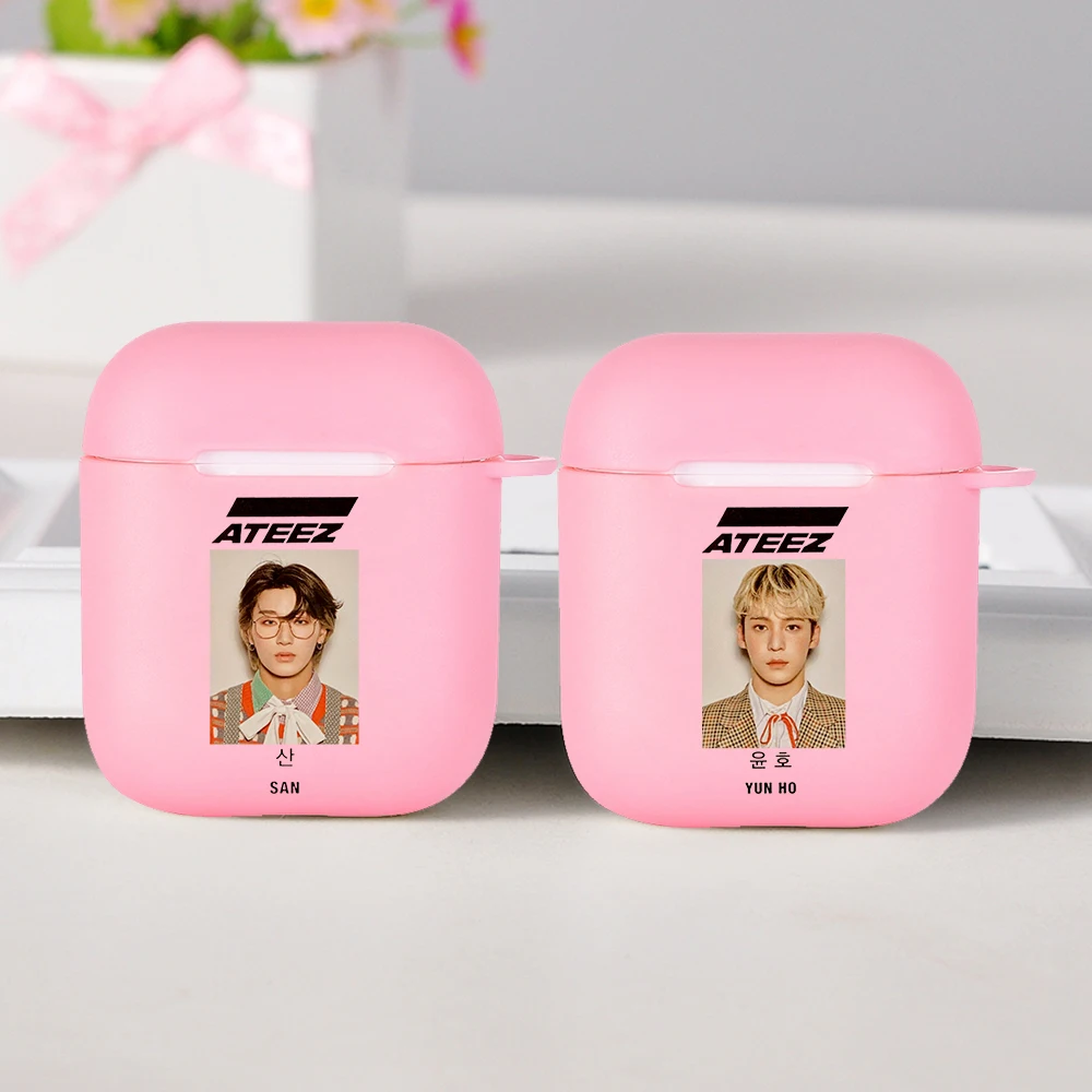 

ATEEZ HongJoong Seong HWA Cover For Apple Airpods Pro Sticker Bluetooth Cases Earphone Accessories For Apple Airpods 1 2 Case