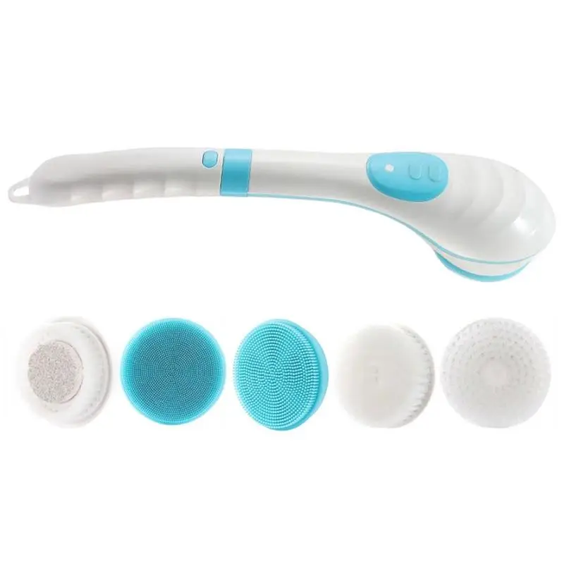 

Electric Bath Brush Detachable Body Cleansing Brush Rechargeable Waterproof Cleansing Brush For Showering With Long Handle