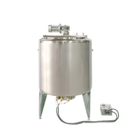 milk drink mixer machine stainless steel three layer jacket electric heating beverage mixing tank