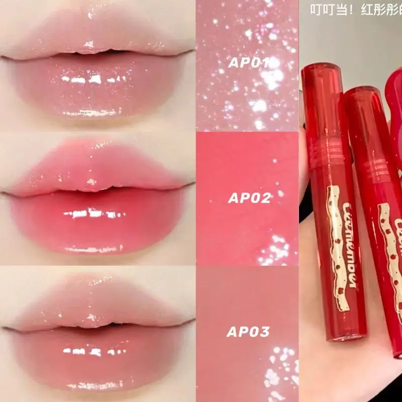 LEEMEMBER Косметика Рождественская WaterLight Shimmer Blush Губная помада Многоразовое красное