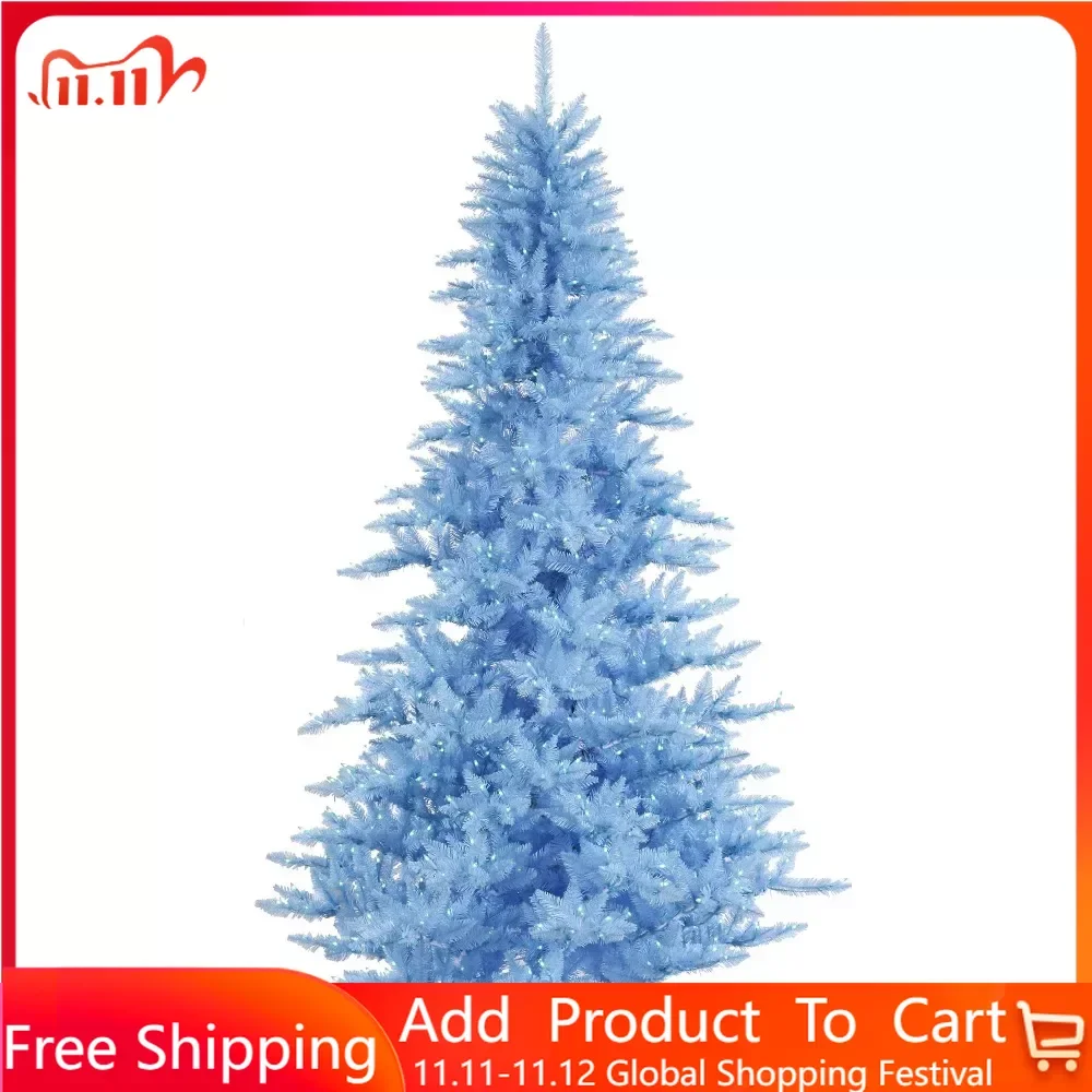 

Рождественская елка, 3 дюйма, небесно-голубая елка, искусственная Рождественская елка, синяя твердая светодиодная подсветка, бесплатная доставка, украшение для праздника, Искусственная елка для дома