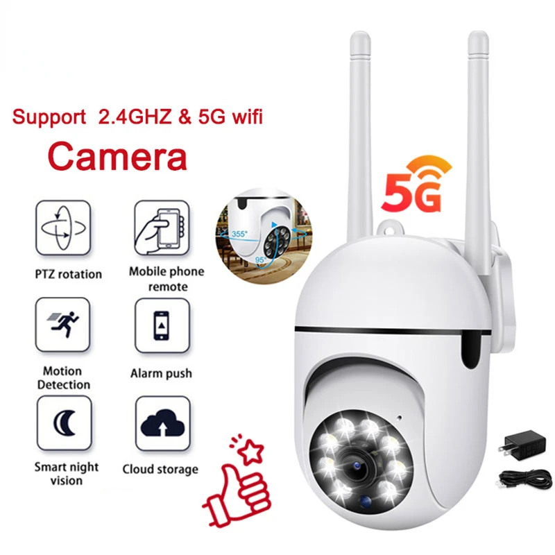 

Camera Wifi Night Vision Full Color Auto AI Human Detect Wireless Surveillance Camera Outdoor CCTV Video Security Monitor