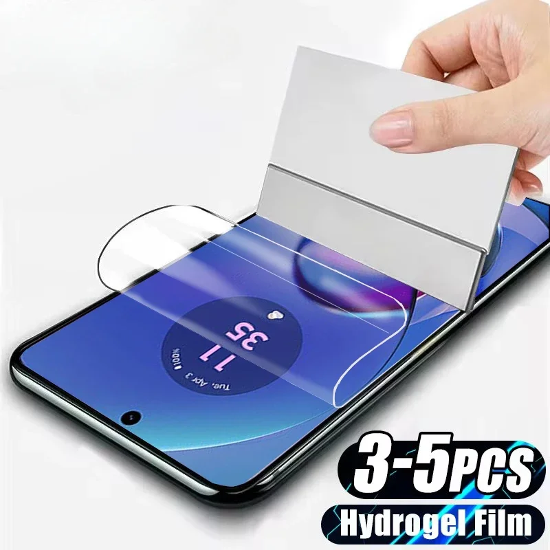 3-5 шт. Взрывозащищенная Гидрогелевая пленка HD для Motorola Moto G64 G54 G34 G24 G14 G04 G04S G84 G55 G45 G60