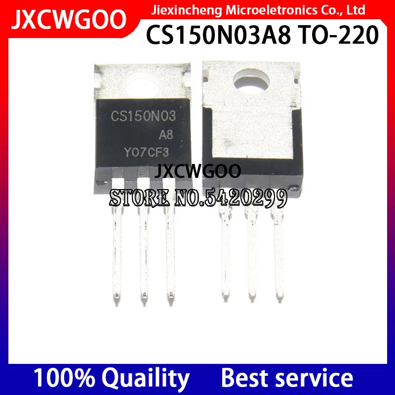 5 шт. CS150N03A8 CS150N03 TO220 150A/30V MOSFET TO-220 новый оригинальный 5 шт. CS150N03A8 CS150N03 TO220 150A/30V MOSFET TO-220 новый оригинальный