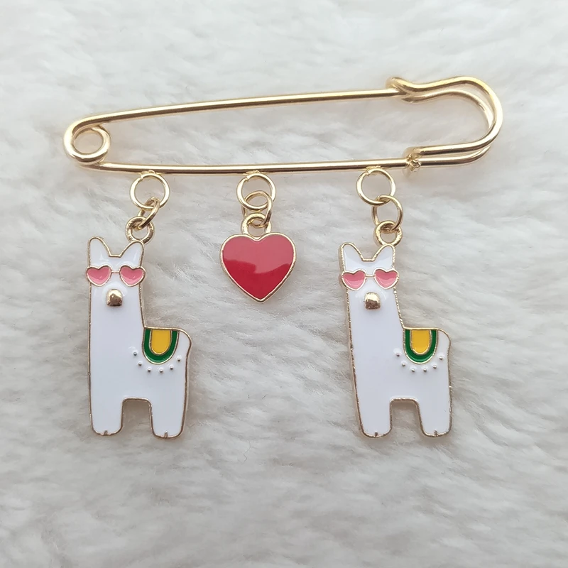 Симпатичные и забавные броши в форме животных эмаль не Альпака значок брошь