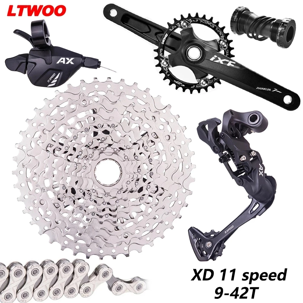 

LTWOO MTB XD 11speed 9-42T Cassette 1*11S Groupset 11S Shifter Rear Derailleur 170mm crank BB set 11V chain Current for MTB Bike