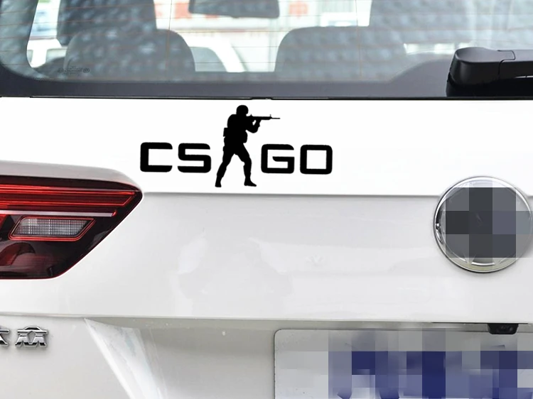 Фото Наклейки на автомобиль Counter Strike CS GO, светоотражающие наклейки для лобового стекла, бампера, багажника, мотоциклов, компьютерного корпуса CIVIC D2 №4