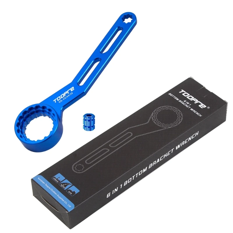 

6 в 1 велосипедный ключ полый нижний кронштейн, ключ для центральной оси, DUB, инструмент для установки и снятия шатунов для