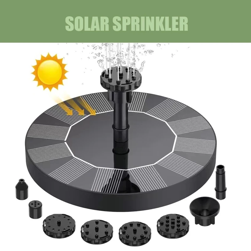 

Mini Solar Fountain Pool Waterfall Fountain Garden Decoration Outdoor Bird Bath Solar Floating Water Courtyard Decoration