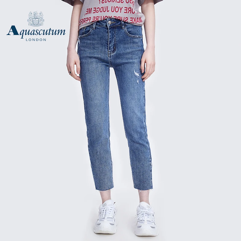 

Леггинсы Aquascutum женские тонкие, узкие джинсовые Капри, весна-осень 2022