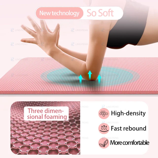 185*60CM Thick Non-slip Yoga Mat High-density Sports Fitness Mat For Home Sports Pilates Gymnastics Exercise Gymnastics 4