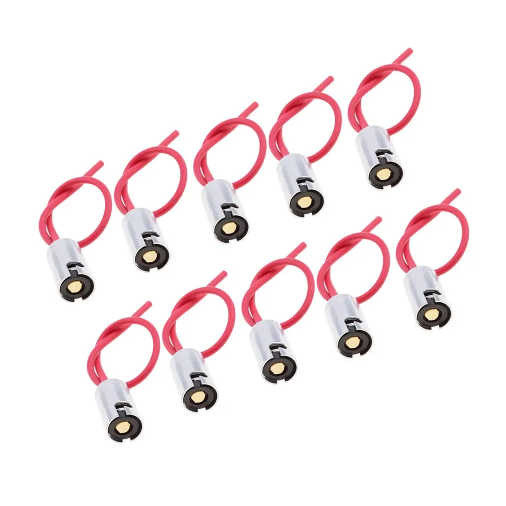 

10pcs BA9S Indicator Socket Adapter Holder for Car Bulb Light Lamp