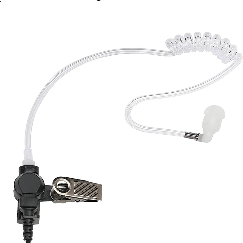 RDM2070D Earpiece for Motorola CLS1110 CLS1410 CP185 CP200D RDU4100, with Mic PTT 2 Pin FBI Acoustic Tube Walkie Talkie Headset