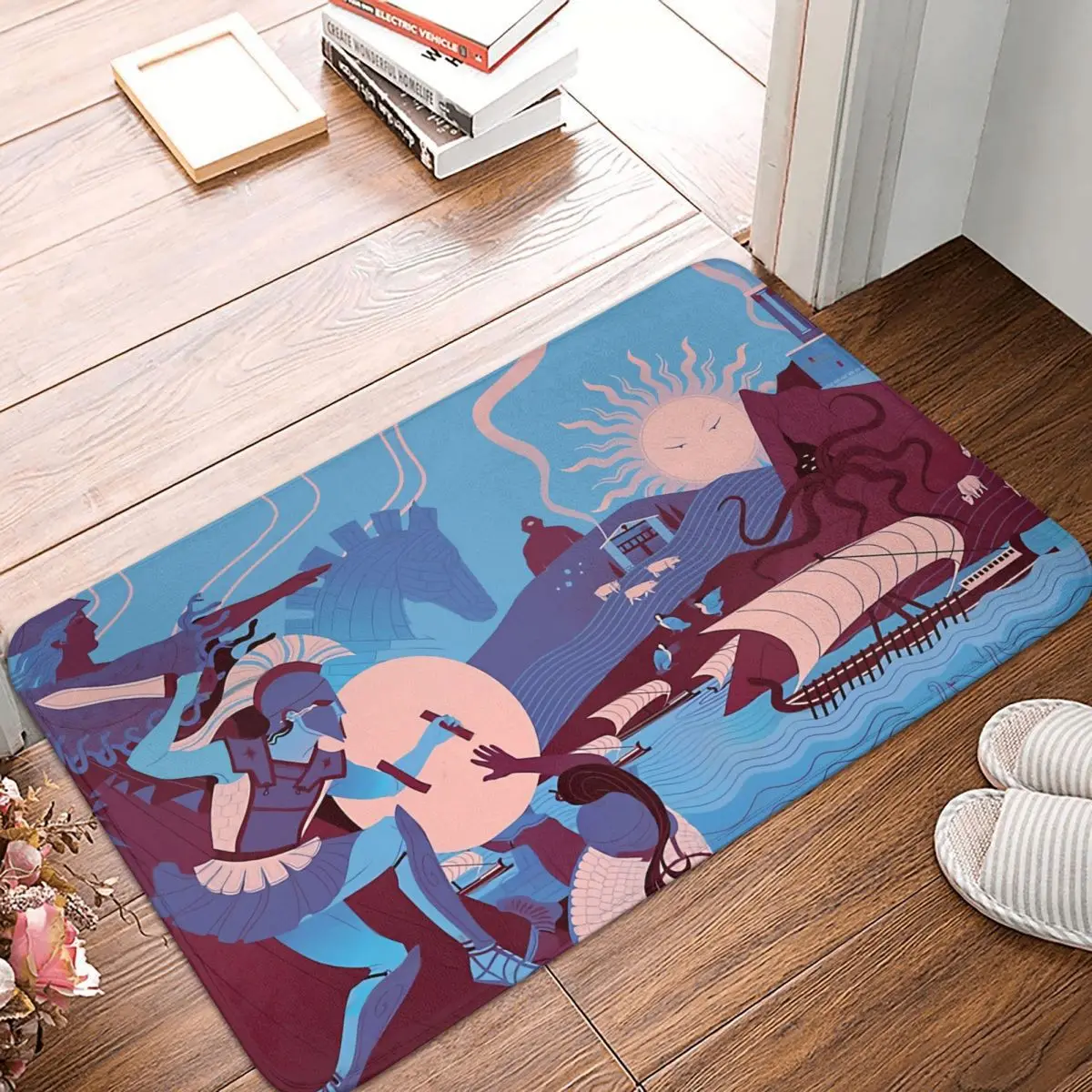 

Non-slip Doormat Living Room Mat Homeric Landscape Winter Floor Carpet Welcome Rug Indoor Decor