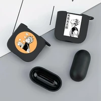 anime oya oya haikyuu love volleyball soft silicone tpu case for airpods pro 1 2 3 black wireless bluetooth earphone box cover