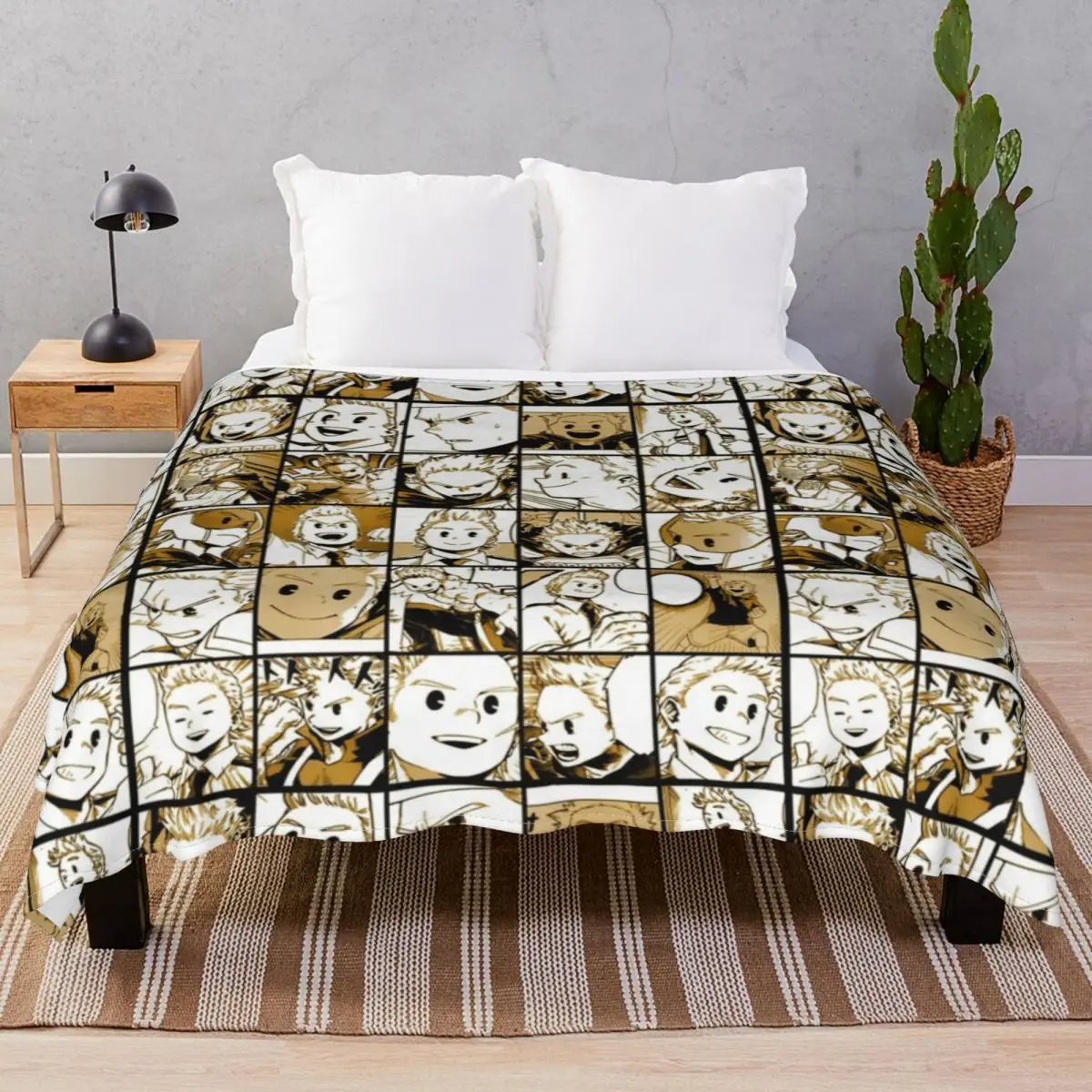 Mirio Togata Collage Blankets Coral Fleece Plush Decoration Warm Throw Blanket for Bed Home Couch Travel Office