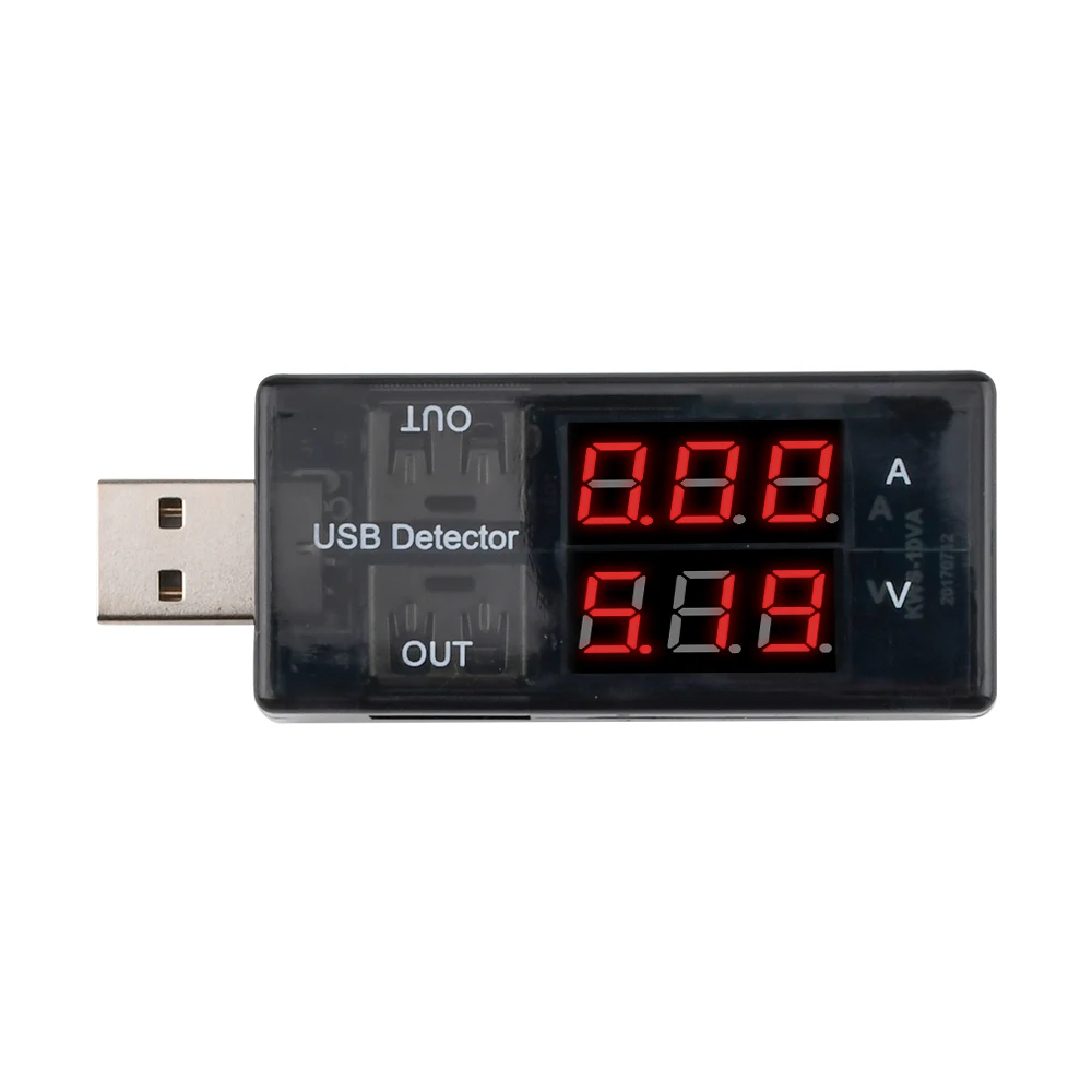 Двойной USB-порт тестер напряжения тока батареи Вольтметр Амперметр детектор
