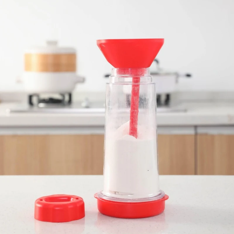 Вращающееся сито для муки с крышкой ручное полуавтоматическое миксер чашка