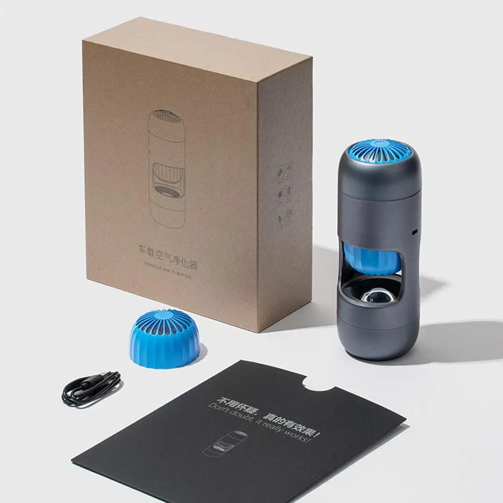 

Z5 Car Air Purifier Cup Style Touch Control 3 Speeds Adjustable Negative Ion Purifier For Office Home Bedroom
