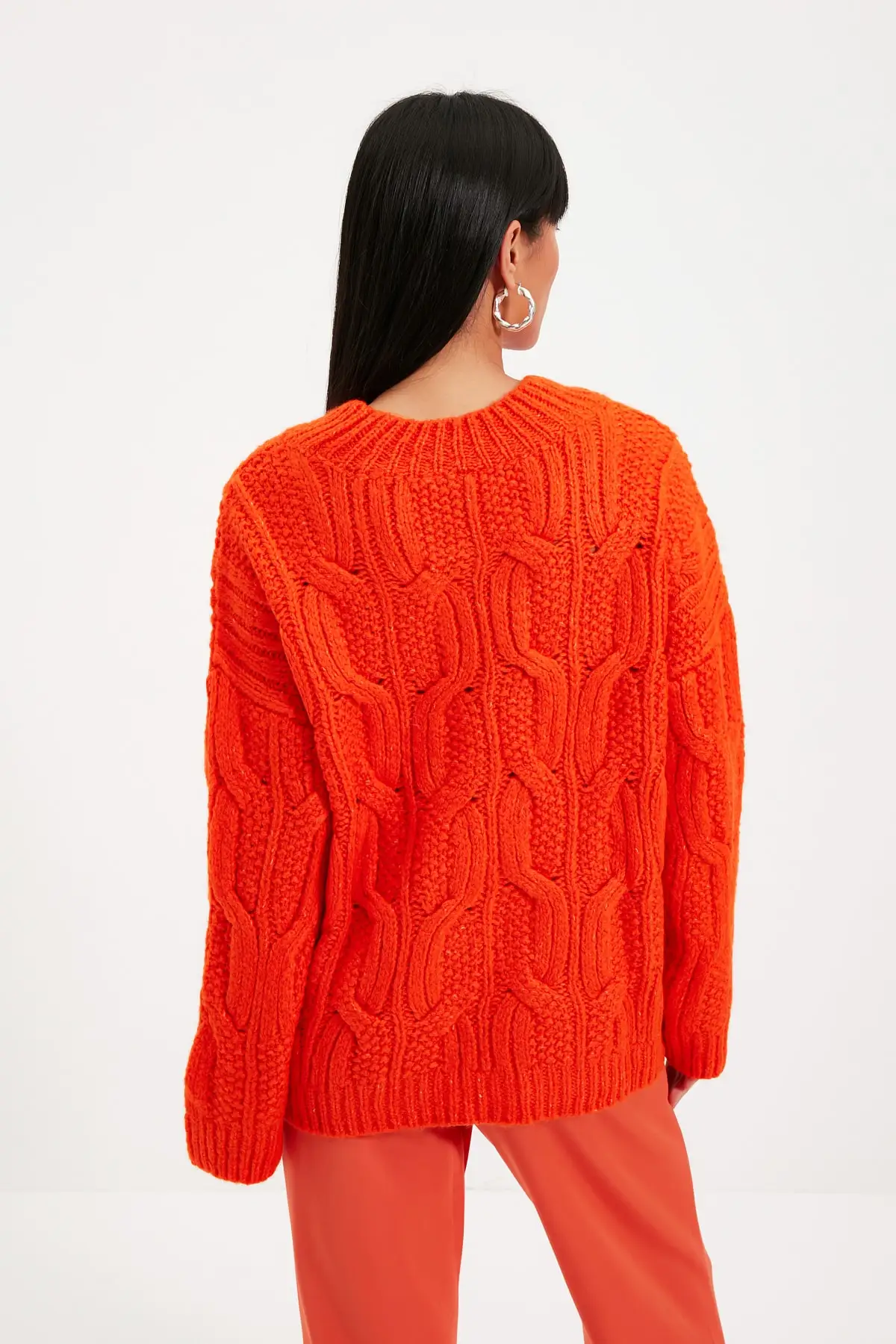 

Trendyol Mesh Detailed Knitwear Sweater TWOAW22KZ0466