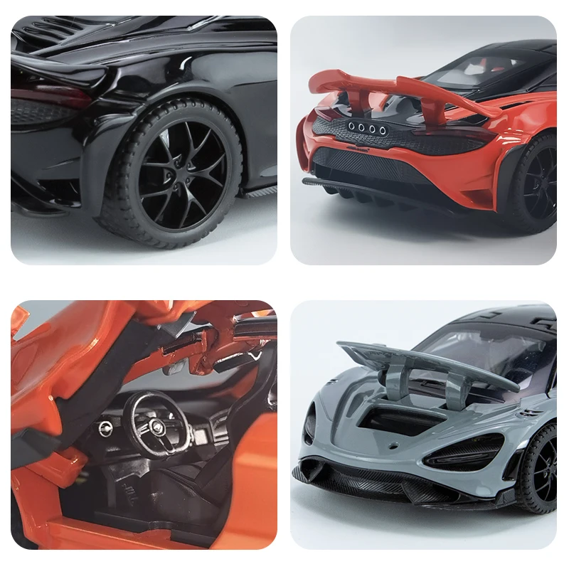 Спортивный гоночный автомобиль Senna 1:32 720S 765LT игрушечный мальчик модель из сплава