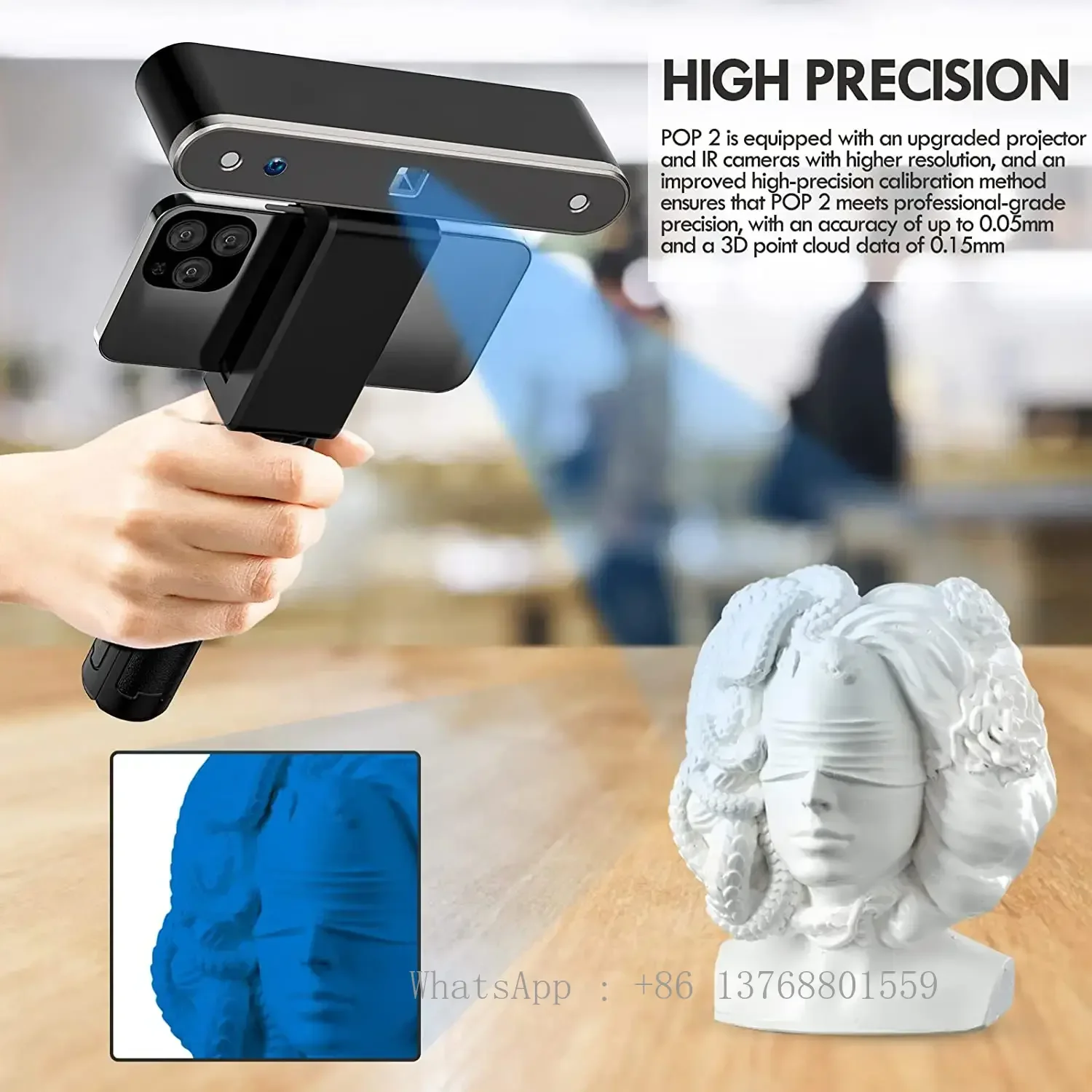 Механическая техника Revopoint 3D сканер POP 2 выход STL PLY Vol файлы
