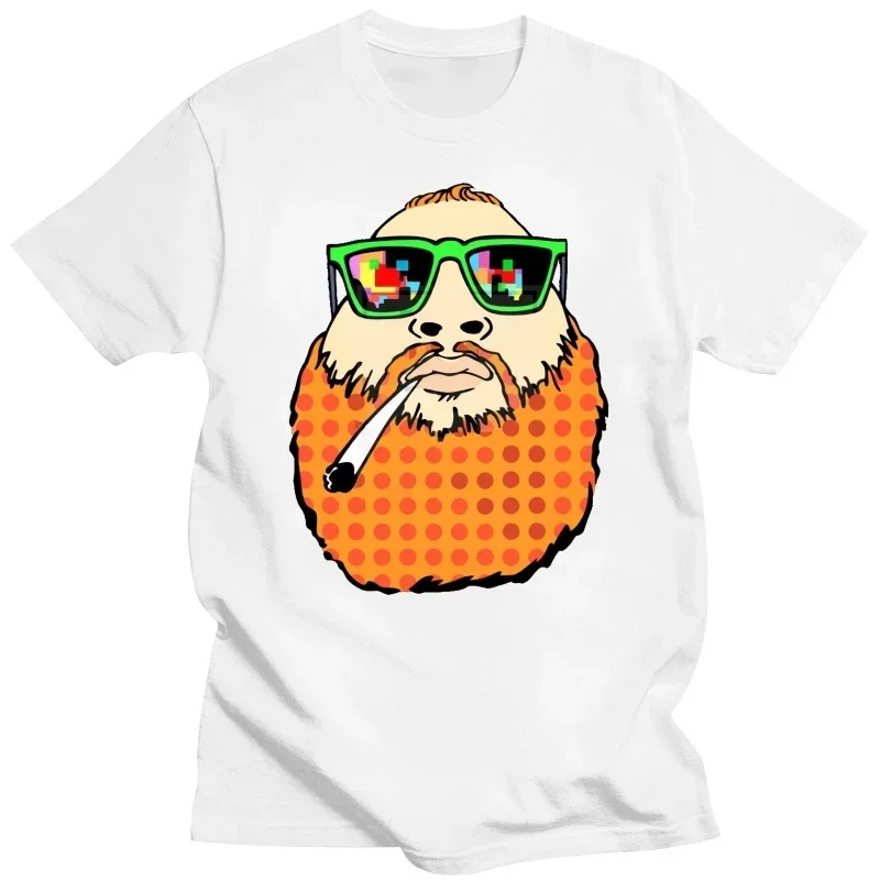 Мужская футболка 2017 модная с принтом Курящее действие Бронсон мужская коротким