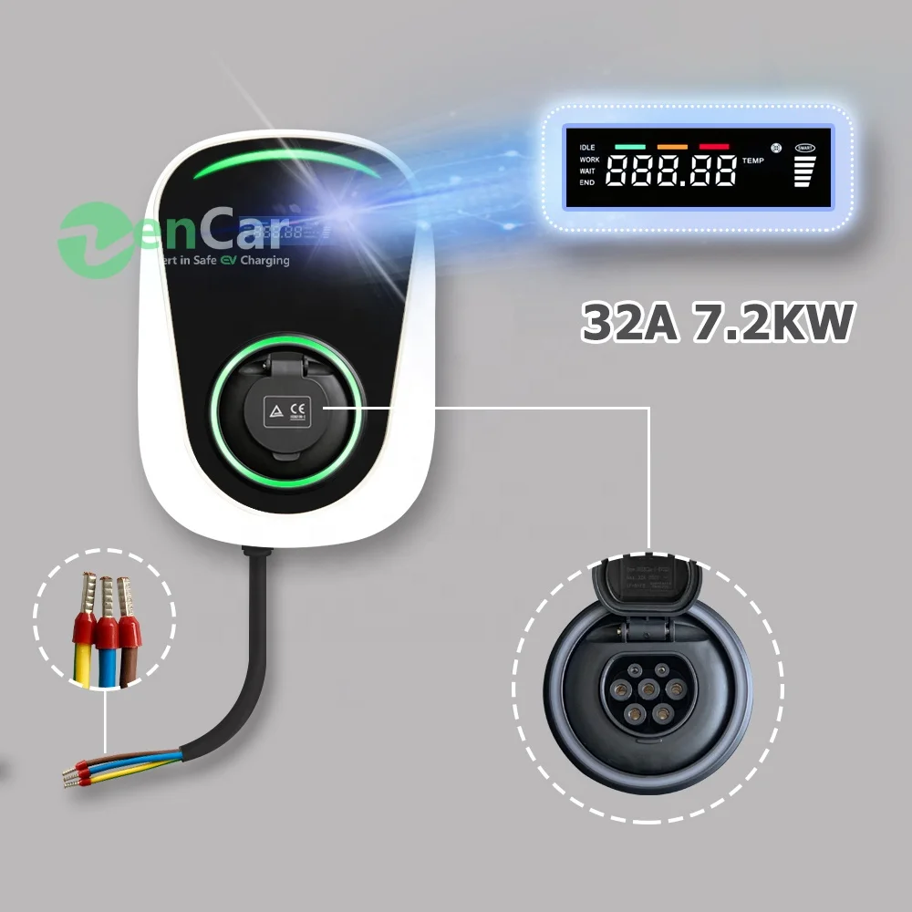 

EV Electric Vehicle Charging Unit Type 2 Socket 32 Amp 7.2 KW Suitable for ev cars