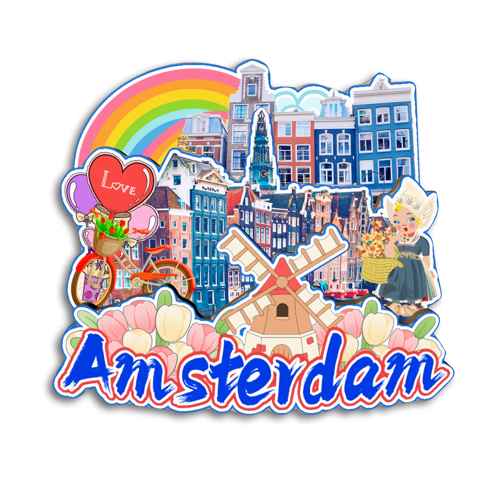 

Магнит Amsterdam NETHERLANDS для холодильника