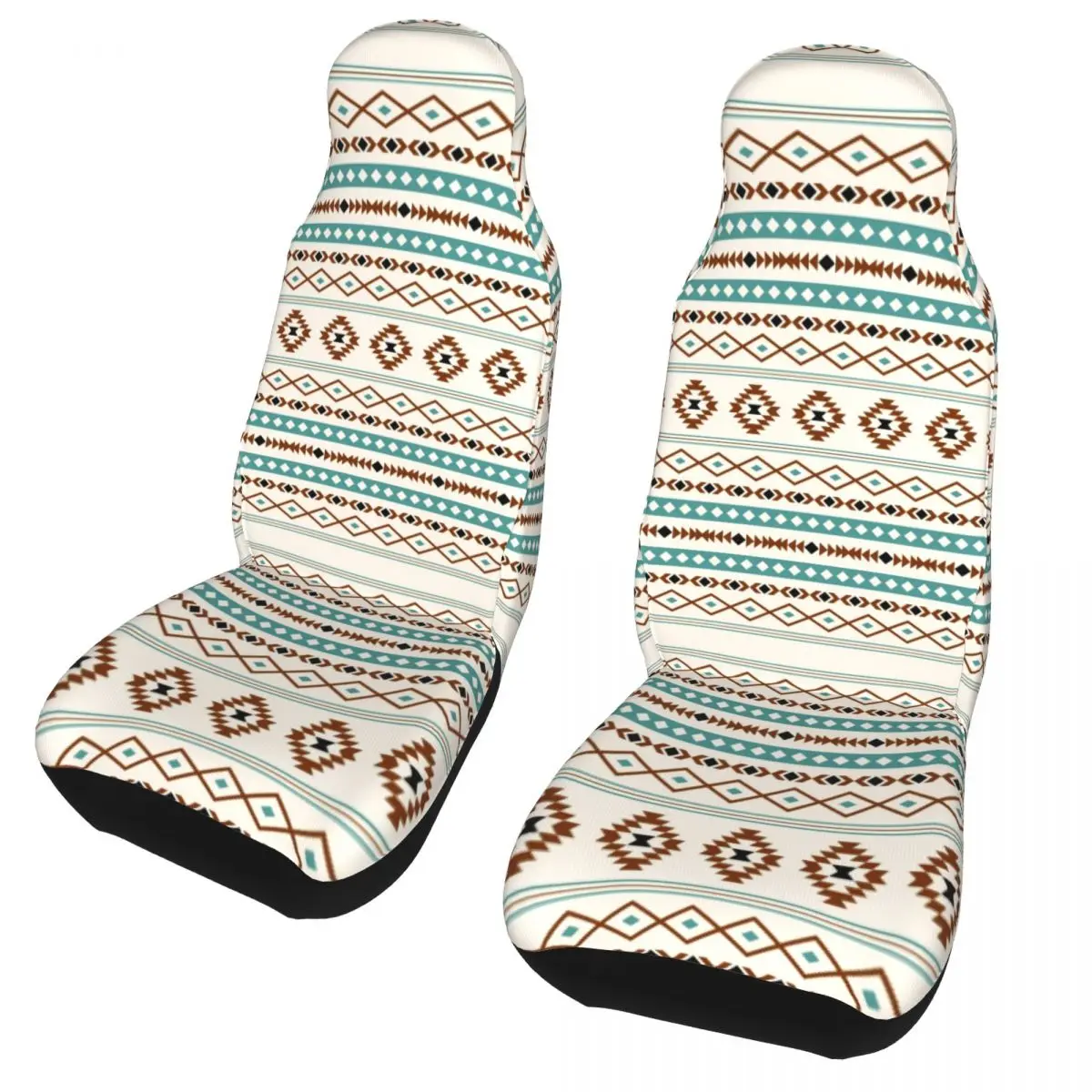 Bohemian Boho Universal Car Seat Cover Auto Interior AUTOYOUTH Aztec Teal Terracotta Black Cream Mixed Covers Fabric Hunt