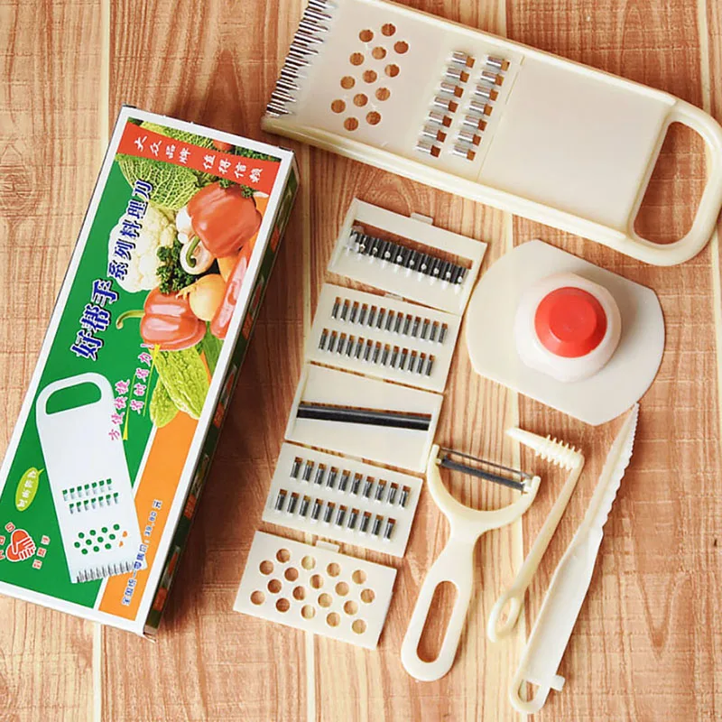 

Многофункциональный инструмент для резки овощей, фруктов, овощерезка, кухонные инструменты, зеркальная терка