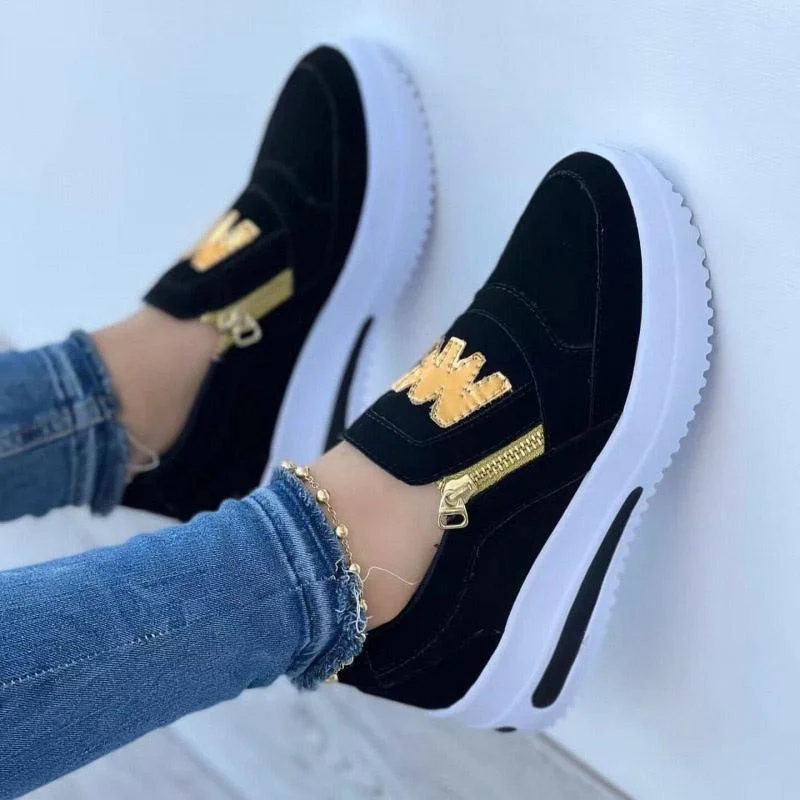 New Women Fashion Sports Shoes Comfy Lightweight Non-slip Platform Sneakers Solid Color Wedge Casual Shoes Running Shoes