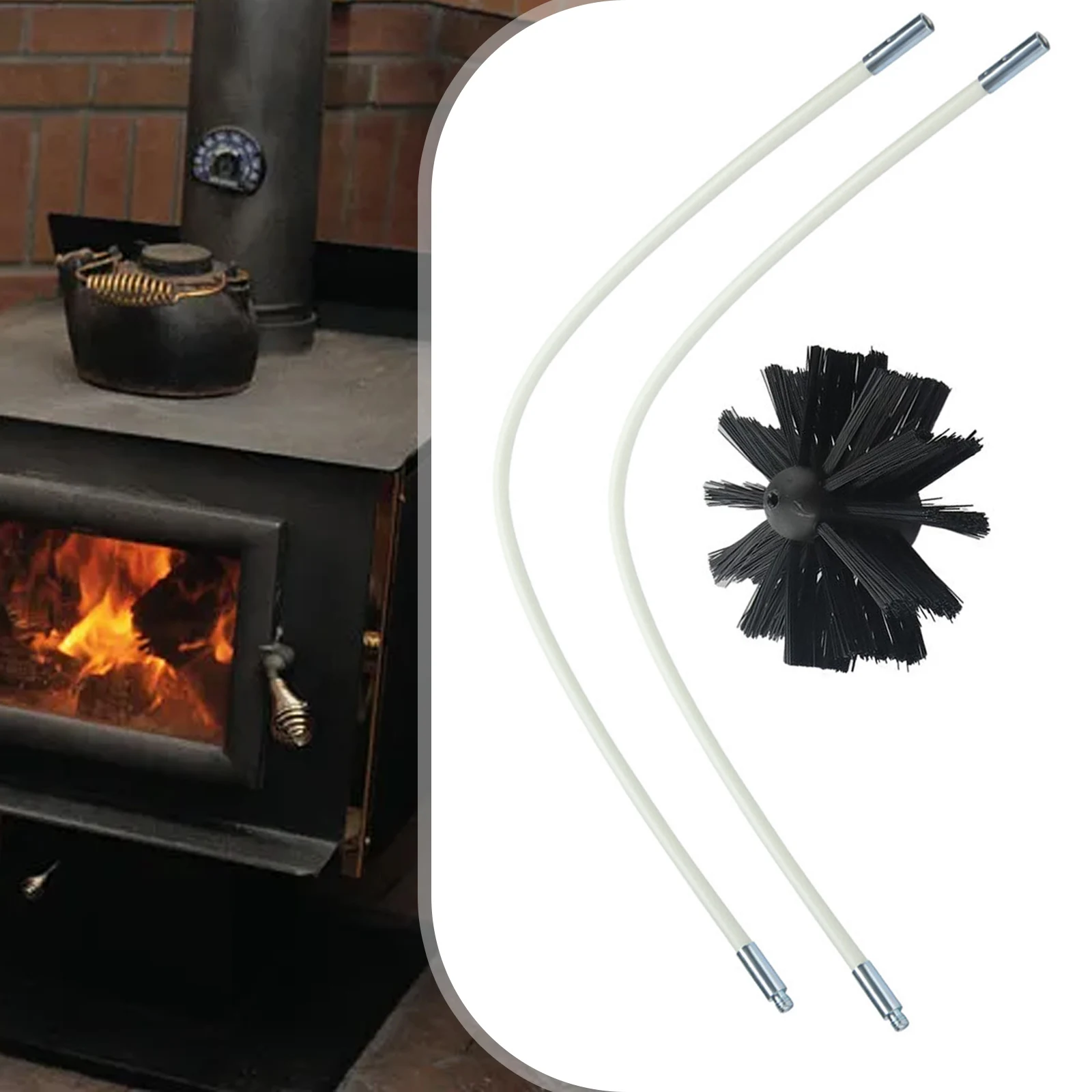 Стержни Насадка для щетки 610 мм Длина 8 Размер Камин Экономия труда и времени
