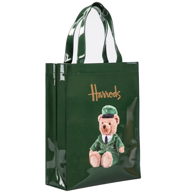 Женская Экологичная вместительная сумка для покупок Роскошная Желейная зеленая