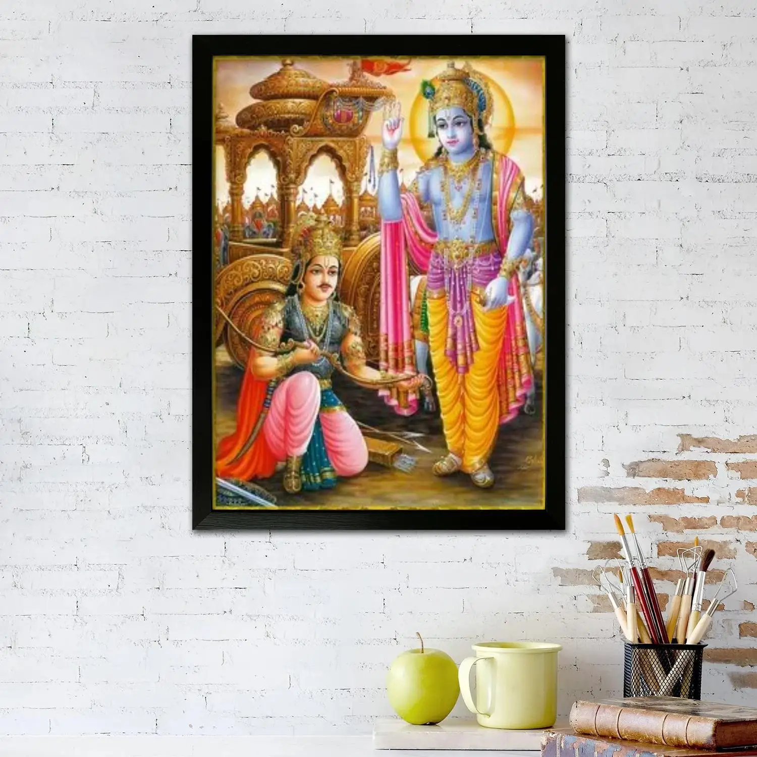 Детский постер &quotBaby Krishna&quot на холсте