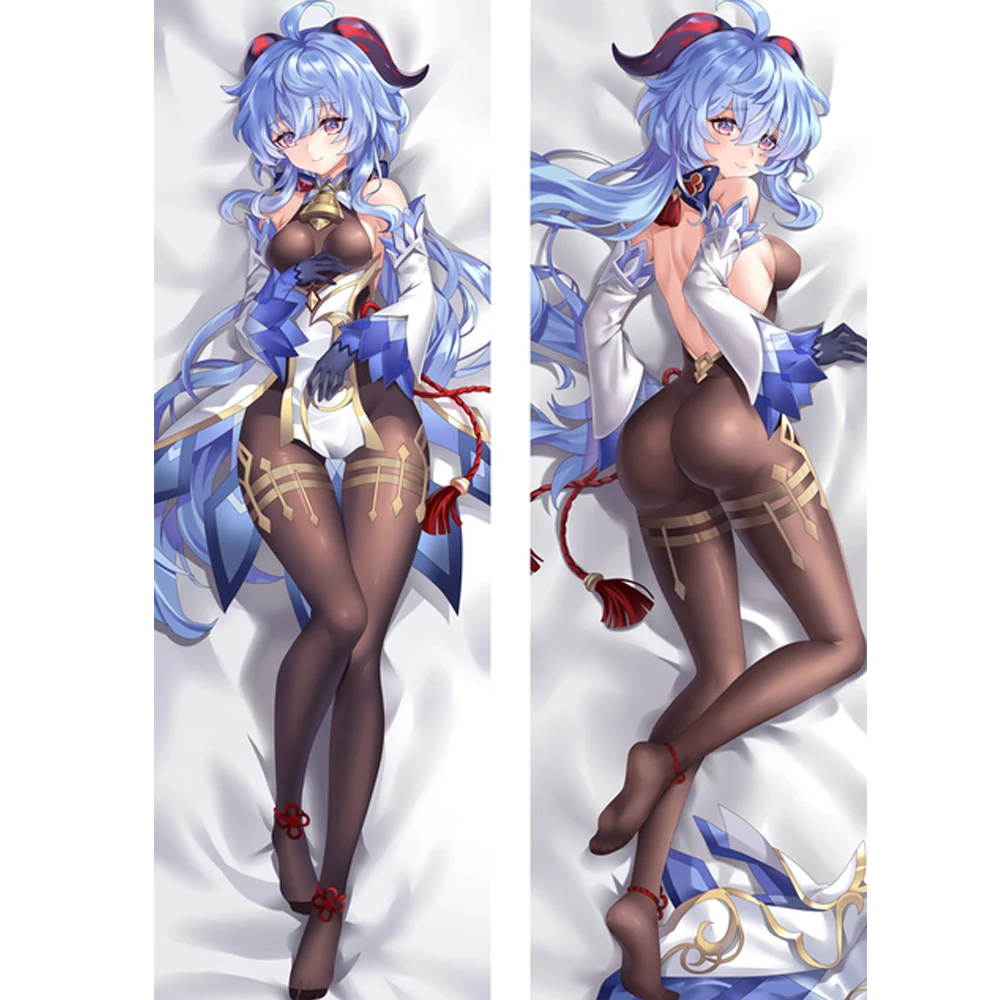 

Genshin Impact Ganyu Cushion Cover Dakimakura Otaku Hugging Body Pillow Case Bedroom Bedding Beauty Case Pillow Cover