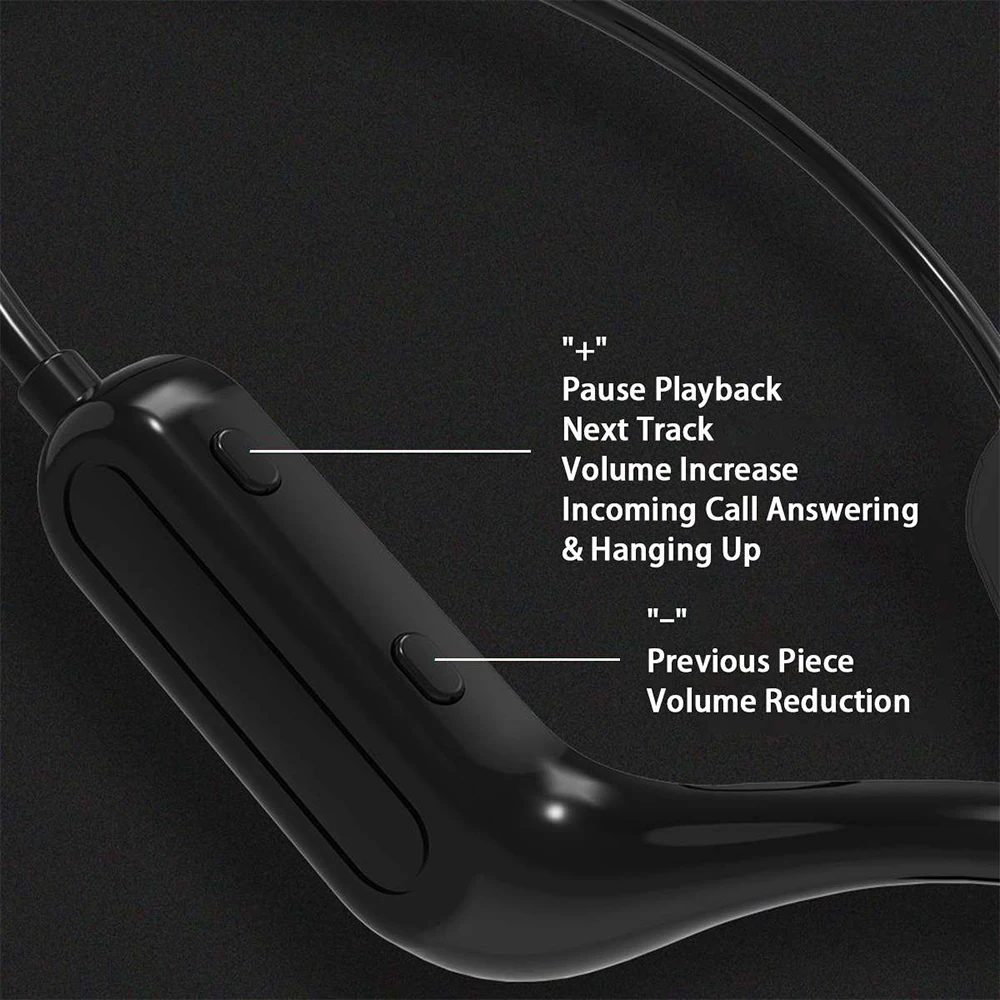 Bone Conduction concept Earphone Wireless Sweat Proof Sport Headphone Stereo Neckband Bluetooth-Compatible Headset for xiaomi |