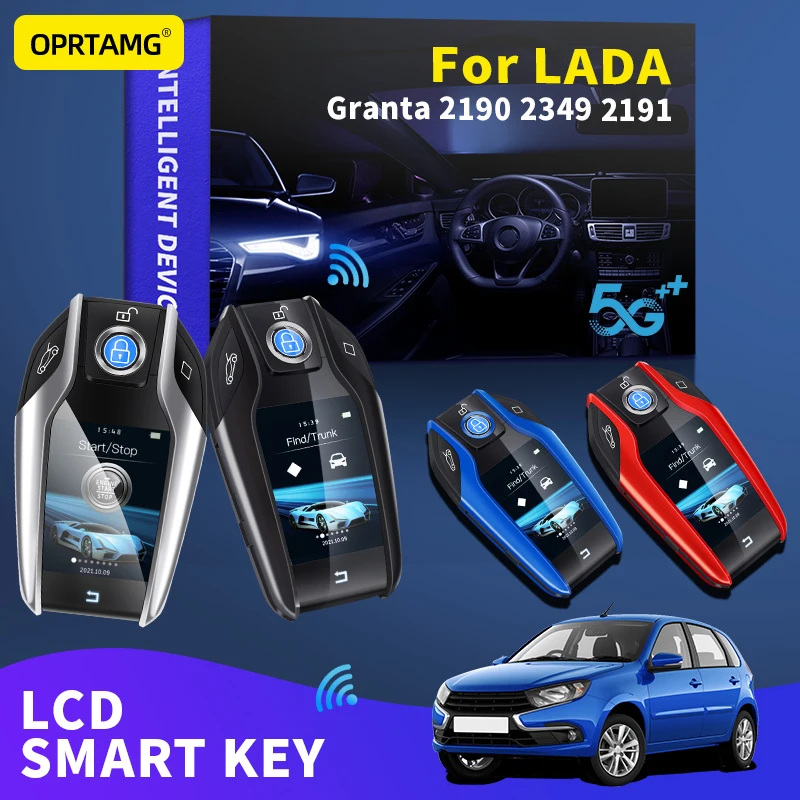 

OPRTAMG Modified Car Smart LCD Key Remote smart key For LADA Granta 2190 2349 2191 1994 1995-2016 2017 2018 2019 2020 2021 2022