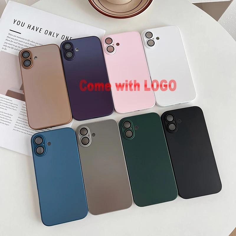 5 шт./поunda mate delgada AG для iPhone11 12 13 14 15 16ProMax Plus Protector de lente vidrio cubierta parachoques chapada