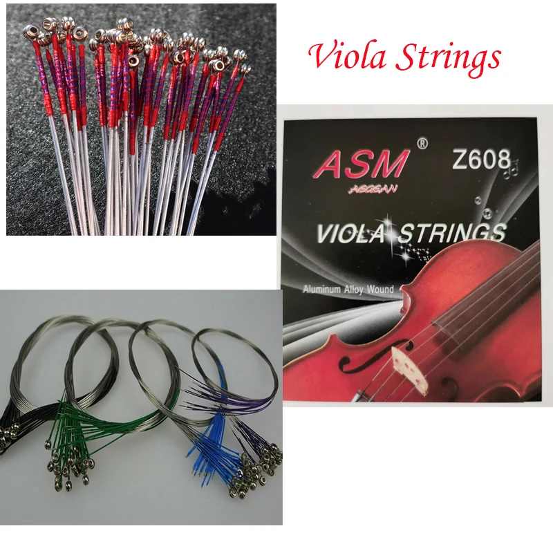 10 Sets Hoge Kwaliteit Altviool Snaren, Professionele Altviool Legering String Cord Duitse Zilveren